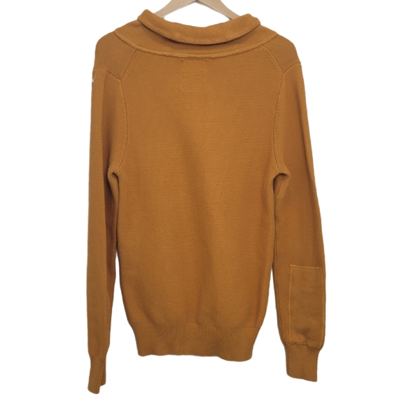 DJAB Sweater Orange Knit V Neck Size M - Picture 2 of 8